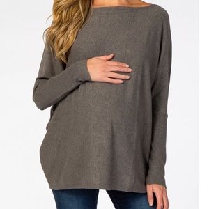 Soft Knit Grey Maternity Sweater Size M